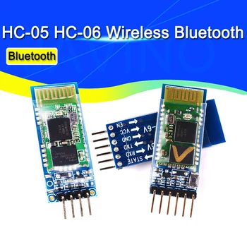 Rduino сериялы 6 істікшелі Bluetooth / HC-06 4 істікшелі RF қабылдағыш трансивер модуліне арналған HC-05 HC05 сымсыз модулі RS232 Master Slave