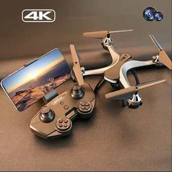 Drone 4k кәсіби HD кең бұрышты камера Аэрофототүсірілім 1080 WIfi Fpv RC төрт осьті ойыншық ұшақ биіктігі камера сыйлығын ұстамайды